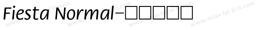Fiesta Normal字体转换